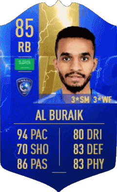 Mohammed Al Buraik Saudi-Arabien F I F A - Karten Spieler Videospiele Multimedia 