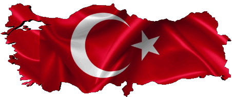 Carta Geografica Turchia Asia Bandiere 