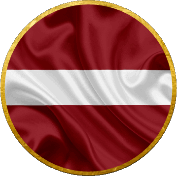 Runde Lettland Europa Fahnen 