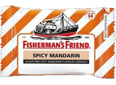 Spicy Mandarin-Spicy Mandarin Fisherman's Friend Süßigkeiten Essen 