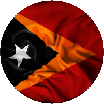 Tondo Timor Est Asia Bandiere 