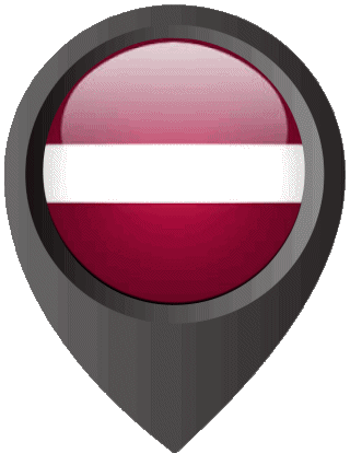 Epingle de Localisation Lettonie Europe Drapeaux 
