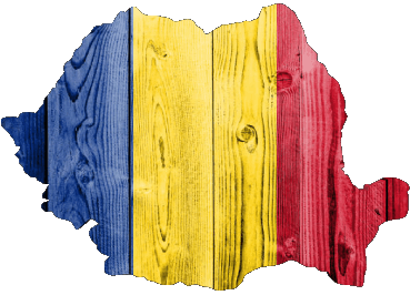 Carte Roumanie Europe Drapeaux 