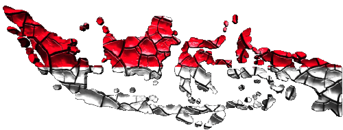 Karte Indonesien Asien Fahnen 