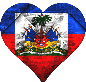 Cuore Haiti America Bandiere 