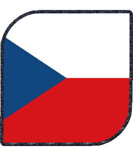 Quadrato Repubblica Ceca Europa Bandiere 