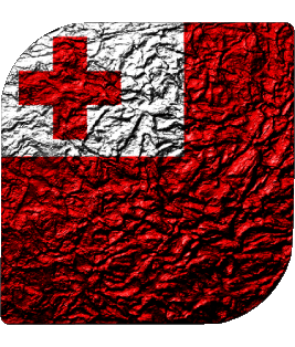 Square Tonga Oceania Flags 