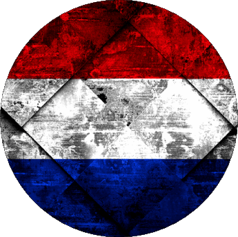 Rond Pays-Bas Europe Drapeaux 