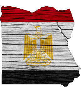 Carte Egypte Afrique Drapeaux 