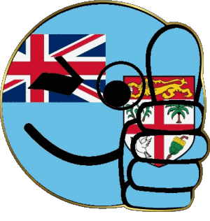 Smiley - OK Fiji Oceania Flags 