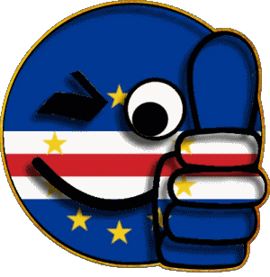 Smiley - OK Cabo Verde África Banderas 