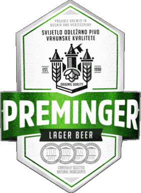 Preminger Bosnie Herzegovine Bières Boissons 