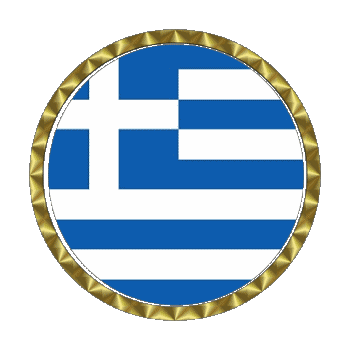 Rotondo - Anelli Grecia Europa Bandiere 