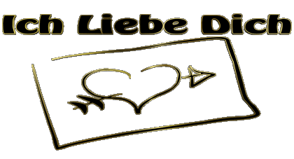 Corazón Ich Liebe Dich Alemán Mensajes 
