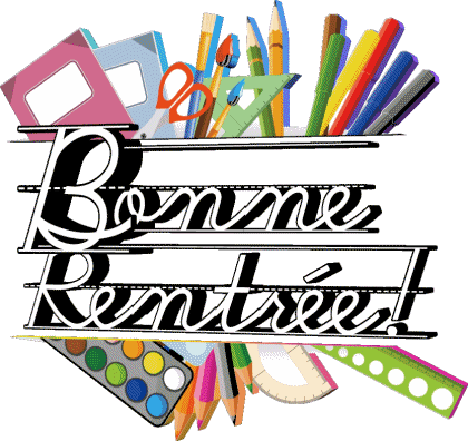 013 Fond Transparent Bonne Rentrée Français Messages 