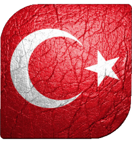 Carré Turquie Asie Drapeaux 