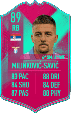 Sergej Milinkovic-Savic Serbia F I F A - Jugadores  cartas Vídeo Juegos Multimedia 