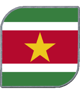 Quadrato Suriname America Bandiere 