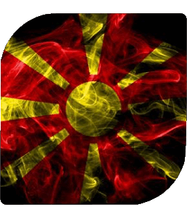 Square Macedonia Europe Flags 