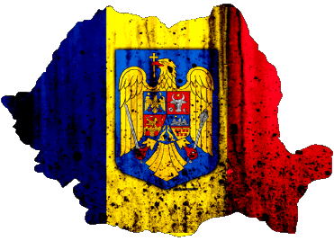 Mapa Rumania Europa Banderas 