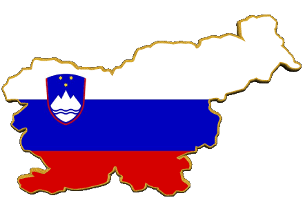 Map Slovenia Europe Flags 
