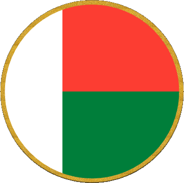 Runde Madagaskar Afrika Fahnen 