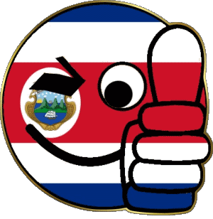 Smiley - OK Costa Rica América Banderas 