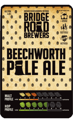 Beechworth Pale ale-Beechworth Pale ale BRB - Bridge Road Brewers Australia Beers Drinks 