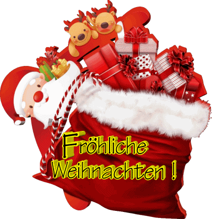 Serie 10 Fröhliche  Weihnachten German Messages 