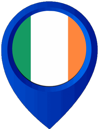 Perno di posizione Irlanda Europa Bandiere 