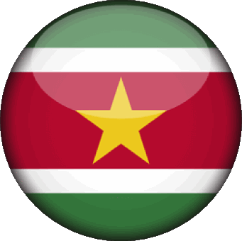 Runde Suriname Amerika Fahnen 