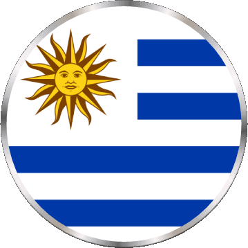 Rond Uruguay Amériques Drapeaux 