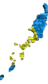 carte Palaos Océanie Drapeaux 