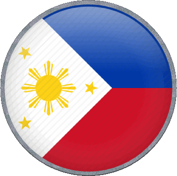 Round Philippines Asia Flags 