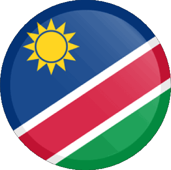 Runde Namibia Afrika Fahnen 