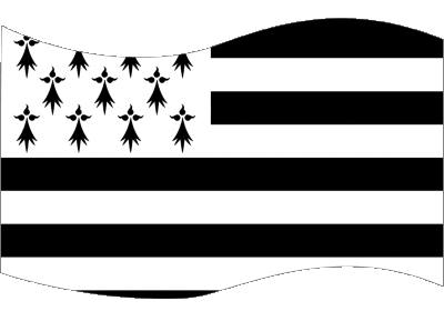 Rectángulo Bretaña Regiones Francia Banderas 