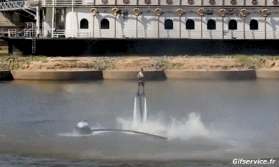 Fly-boarding Fun - Win Jet Ski Transport Humor -  Fun 