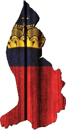 Mapa Liechtenstein Europa Banderas 