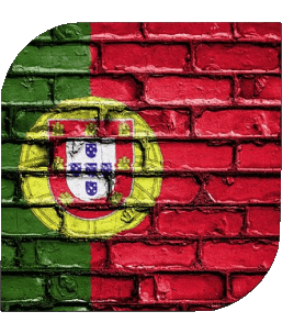 Square Portugal Europe Flags 