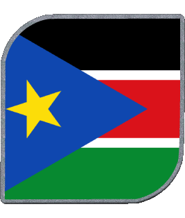 Plaza Sudán del Sur África Banderas 