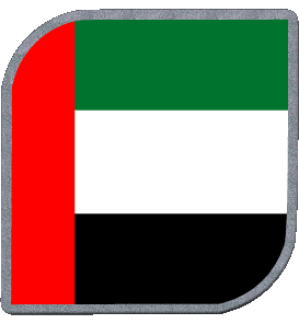 Square United Arab Emirates Asia Flags 