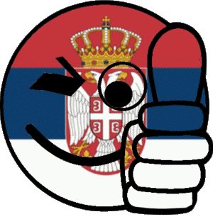 Smiley - OK Serbia Europe Flags 
