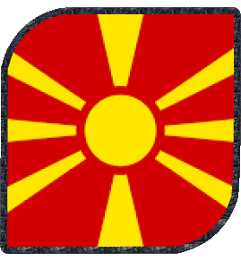 Square Macedonia Europe Flags 