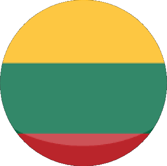 Rond Lituanie Europe Drapeaux 