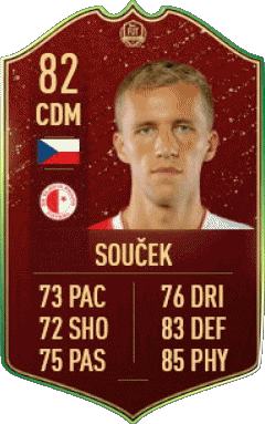 Tomás Soucek Tchéquie F I F A - Joueurs Cartes Jeux Vidéo Multi Média 