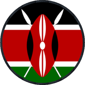 Tondo Kenia Africa Bandiere 