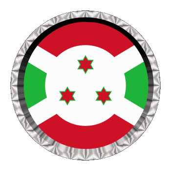 Rond - Anneaux Burundi Afrique Drapeaux 