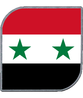 Square Syria Asia Flags 