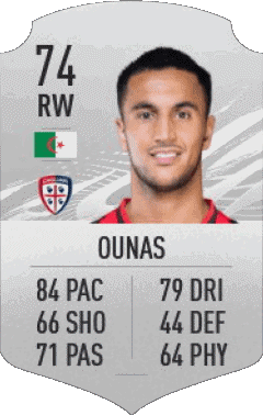 Adam Ounas Algeria F I F A - Card Players Video Games Multi Media 