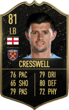 Aaron Cresswell Angleterre F I F A - Joueurs Cartes Jeux Vidéo Multi Média 